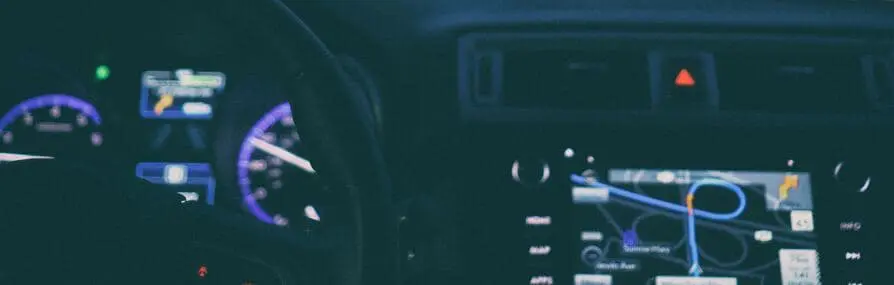 Interior de um carro que tem seguro